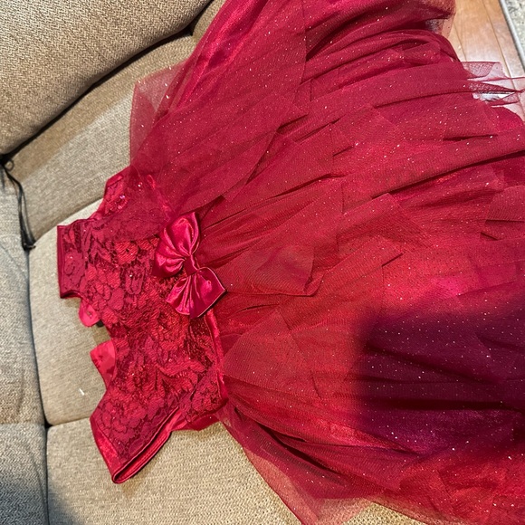 Toddler girl party valentine red dress - Picture 3 of 6